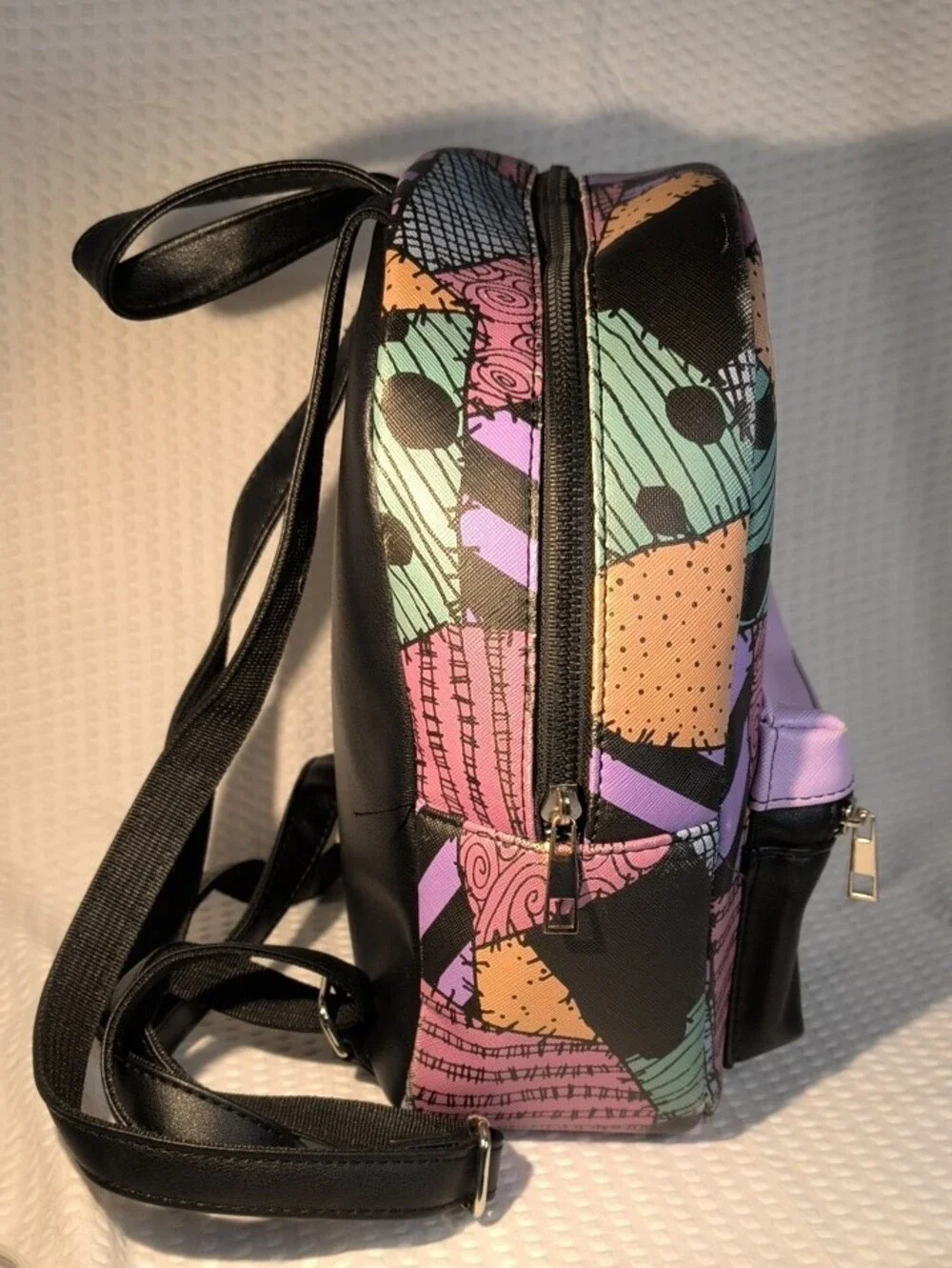 Bioworld Disney The Nightmare Before Christmas Pastel Patchwork Backpack RARE